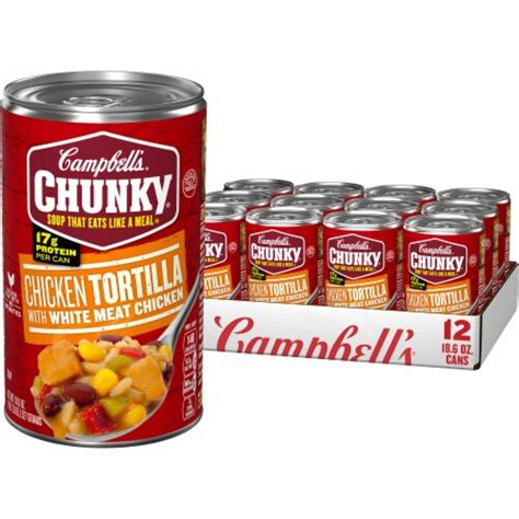 How many protein are in soup tortilla chicken steamed campbells 12 oz - calories, carbs, nutrition