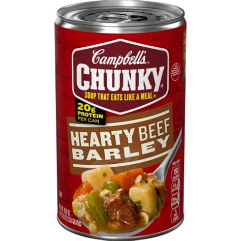 How many protein are in soup vegetable beef barley campbells 8 oz - calories, carbs, nutrition