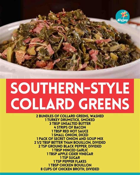 How many protein are in southern style collard greens - calories, carbs, nutrition