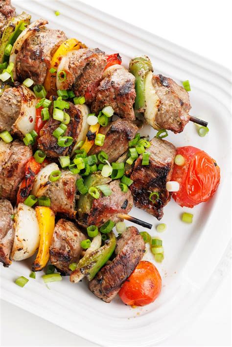 How many protein are in souvlaki kabob - calories, carbs, nutrition