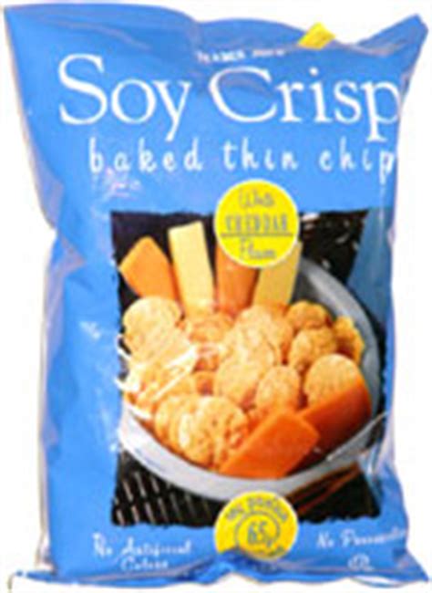 How many protein are in soy crisps - white cheddar - calories, carbs, nutrition