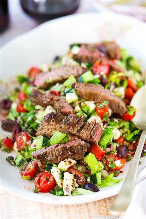 How many protein are in spartan steak salad (43274.0) - calories, carbs, nutrition