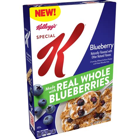 How many protein are in special k blueberry - calories, carbs, nutrition