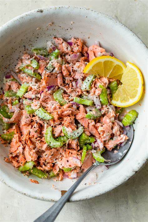 How many protein are in special salmon salad - calories, carbs, nutrition