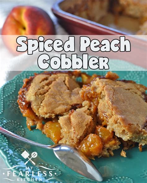 How many protein are in spiced peach cobbler - calories, carbs, nutrition