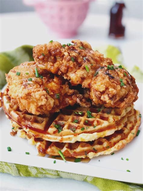 How many protein are in spicy chive chicken 'n' waffles - calories, carbs, nutrition