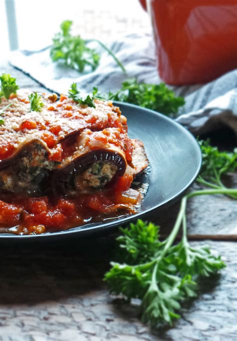 How many protein are in spinach eggplant rollentini - calories, carbs, nutrition