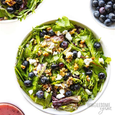 How many protein are in spring mix salad with walnut vinaigrette - calories, carbs, nutrition