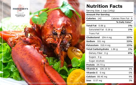 How many protein are in steamed lobster tail - calories, carbs, nutrition