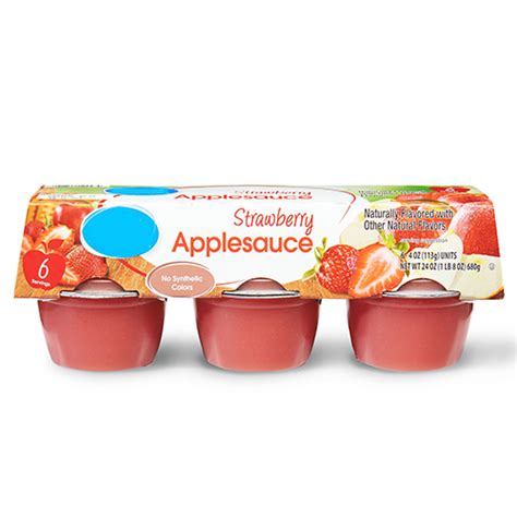 How many protein are in strawberry applesauce - calories, carbs, nutrition