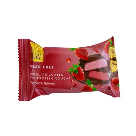 How many protein are in strawberry nougat bar - calories, carbs, nutrition