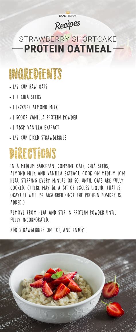 How many protein are in strawberry shortcake oatmeal - calories, carbs, nutrition
