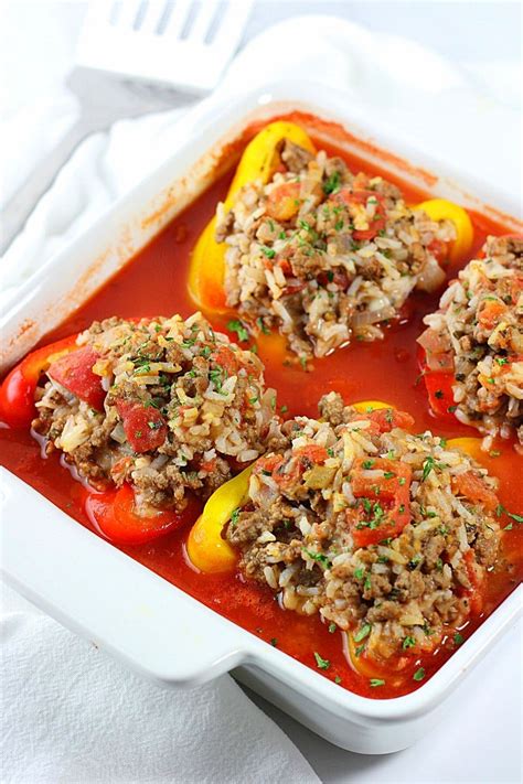 How many protein are in stuffed green pepper with tomato sauce - calories, carbs, nutrition