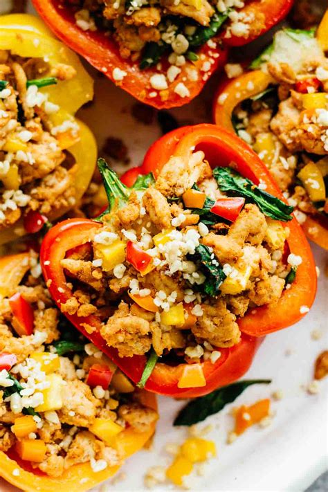 How many protein are in stuffed pepper - calories, carbs, nutrition