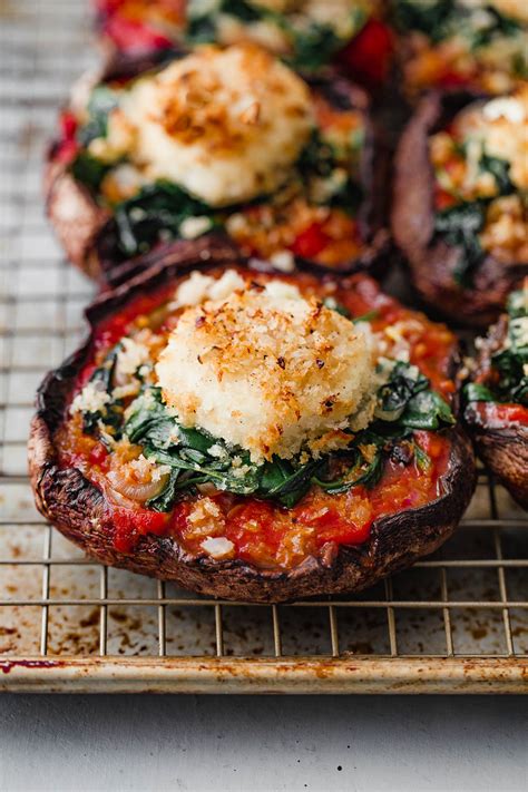 How many protein are in stuffed portobello mushroom - calories, carbs, nutrition