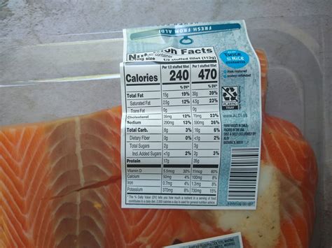 How many protein are in stuffed salmon - calories, carbs, nutrition