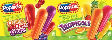 How many protein are in sugar free popsicles - calories, carbs, nutrition