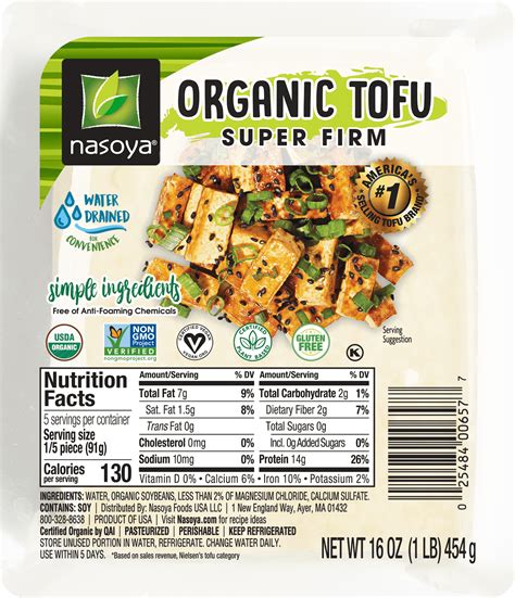 How many protein are in super firm tofu - cubed - calories, carbs, nutrition