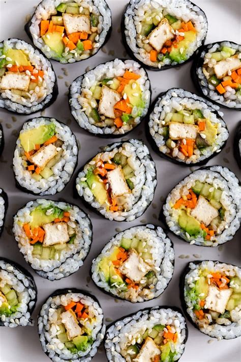 How many protein are in sushi tofu vegetable roll - calories, carbs, nutrition