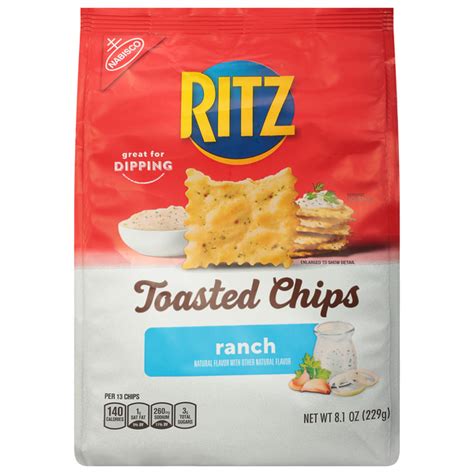 How many protein are in sw ranch cracker chips - calories, carbs, nutrition