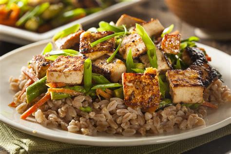 How many protein are in sweet and sour tofu with boiled rice - calories, carbs, nutrition