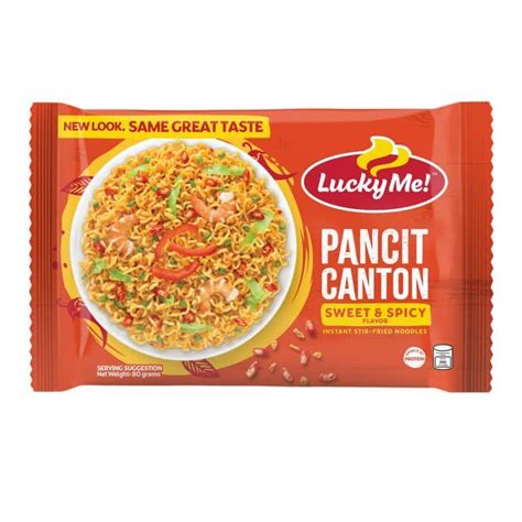 How many protein are in sweet and spicy pancit canton - calories, carbs, nutrition