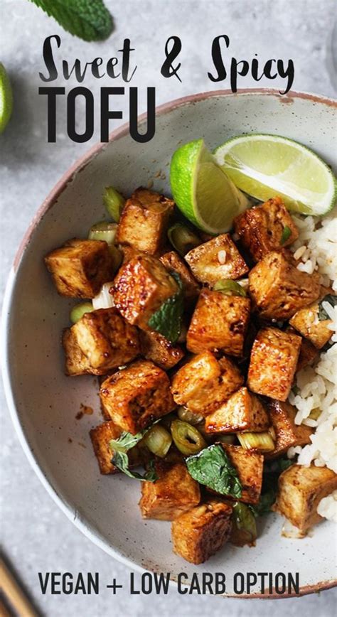 How many protein are in sweet and spicy tofu - calories, carbs, nutrition