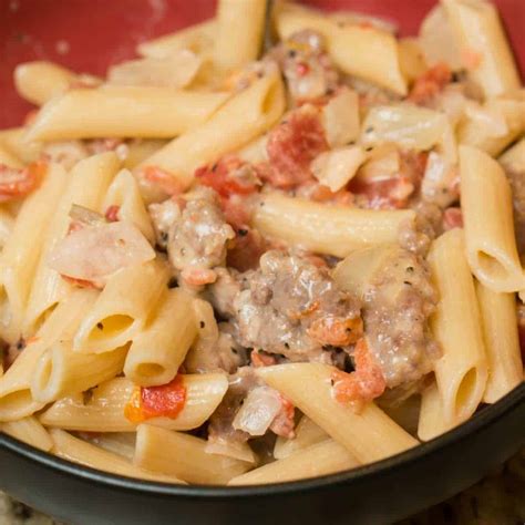 How many protein are in sweet italian sausage with pasta - calories, carbs, nutrition