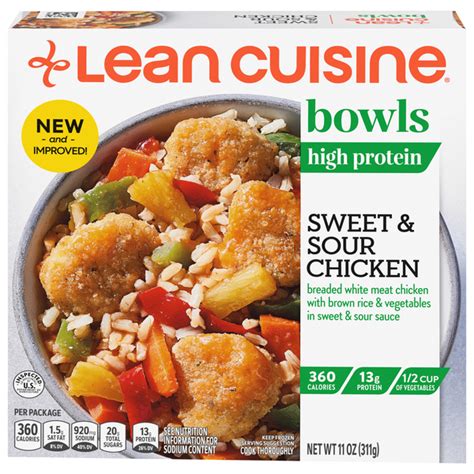 How many protein are in sweet sour chicken bowl - calories, carbs, nutrition
