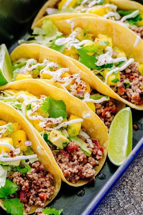 How many protein are in taco beef - calories, carbs, nutrition