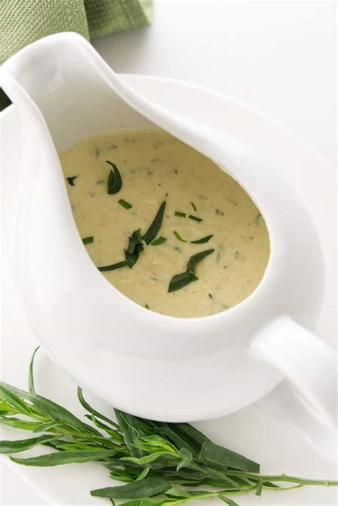 How many protein are in tarragon cream sauce - calories, carbs, nutrition