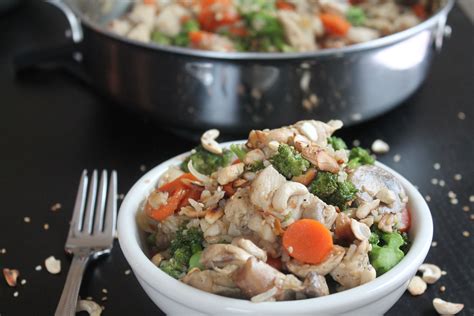 How many protein are in teriyaki cashew chicken - fod - calories, carbs, nutrition