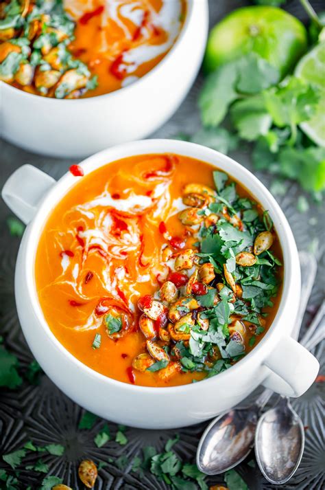 How many protein are in thai butternut squash soup - calories, carbs, nutrition