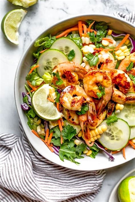 How many protein are in thai shrimp salad - calories, carbs, nutrition