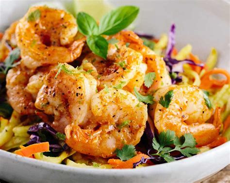 How many protein are in thai spiced shrimp - calories, carbs, nutrition
