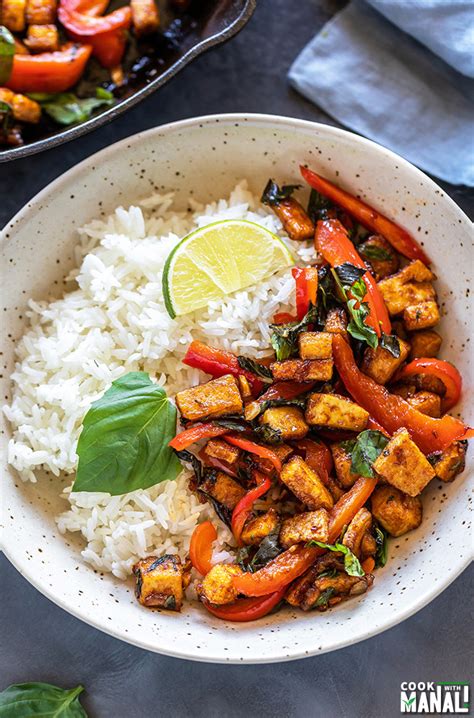 How many protein are in tofu curry stir fry jasmine rice - calories, carbs, nutrition