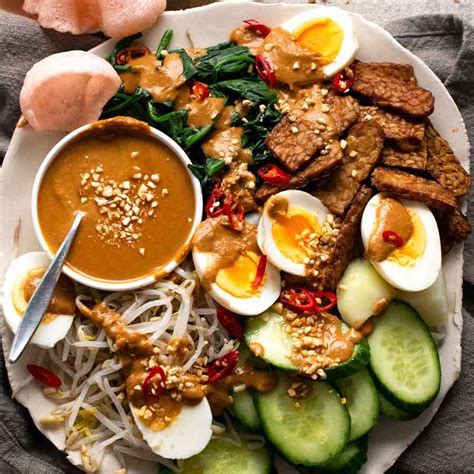 How many protein are in tofu gado gado - calories, carbs, nutrition