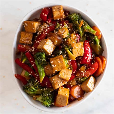 How many protein are in tofu vegetable stir fry sweet & sour 1 oz - calories, carbs, nutrition