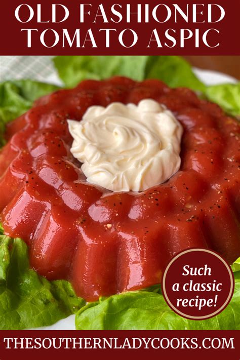 How many protein are in tomato aspic - calories, carbs, nutrition