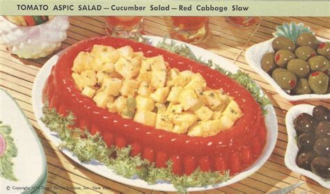 How many protein are in tomato aspic salad - calories, carbs, nutrition