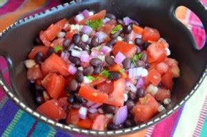 How many protein are in tomato black bean salsa - calories, carbs, nutrition