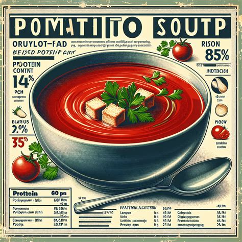 How many protein are in tomatoe soup light - calories, carbs, nutrition