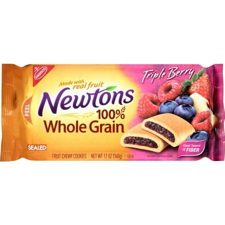 How many protein are in triple berry newtons - calories, carbs, nutrition