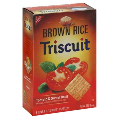 How many protein are in triscuits-brown rice, tomato and sweet basil - calories, carbs, nutrition