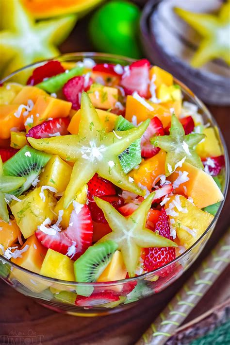 How many protein are in tropical fruit salad - calories, carbs, nutrition