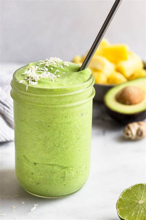 How many protein are in tropical green smoothie - calories, carbs, nutrition