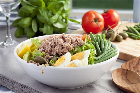 How many protein are in tuna nicoise - calories, carbs, nutrition