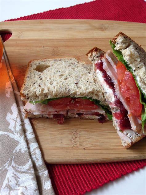 How many protein are in turkey and cranberry sandwich on wheat - calories, carbs, nutrition