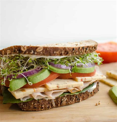 How many protein are in turkey cheddar cucumber sandwich - calories, carbs, nutrition