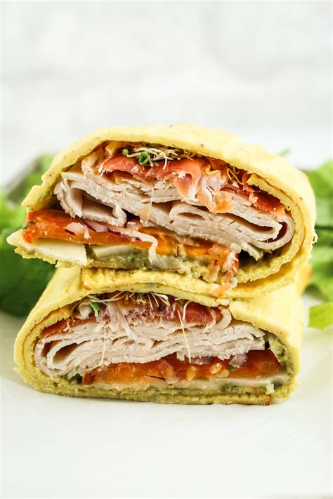 How many protein are in turkey cheese wrap - calories, carbs, nutrition